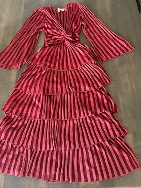 NWOT Cecilia Prado Twist-Front Tiered Knit Dress